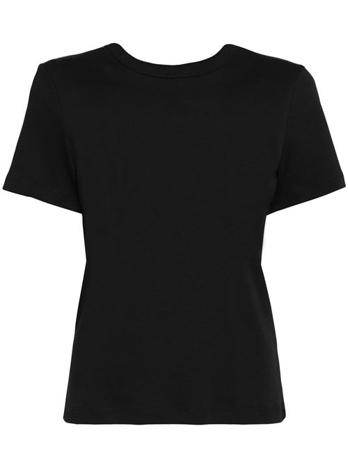 T-shirt nera con logo HELMUT LANG | O06HW505001